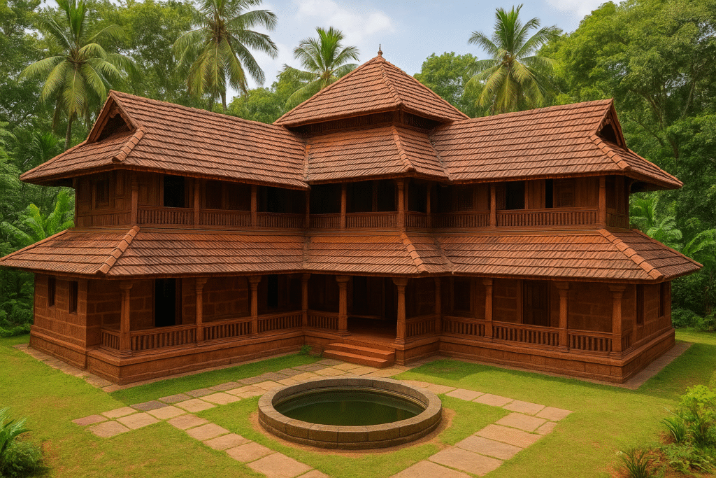 Kerala Nalukettu Veedu-Traditional Kerala House-Nalukettu Architecture- കേരള നാലുകെട്ട് വീട്